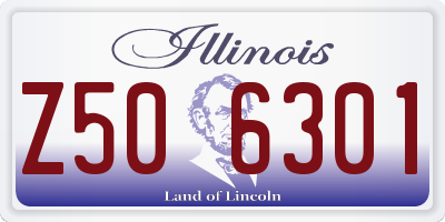 IL license plate Z506301