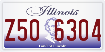 IL license plate Z506304