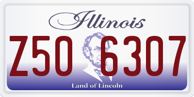 IL license plate Z506307