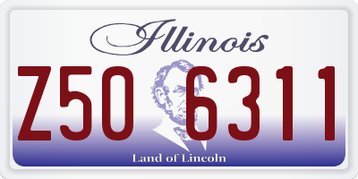 IL license plate Z506311