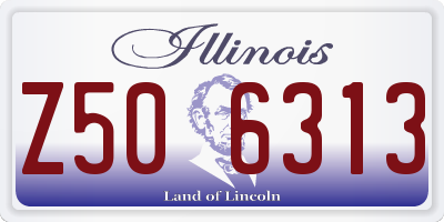 IL license plate Z506313