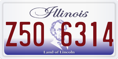 IL license plate Z506314