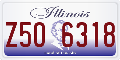 IL license plate Z506318