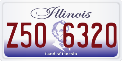 IL license plate Z506320