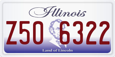 IL license plate Z506322