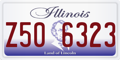 IL license plate Z506323