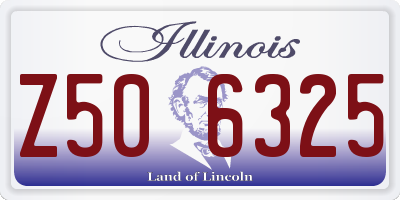IL license plate Z506325