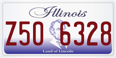 IL license plate Z506328