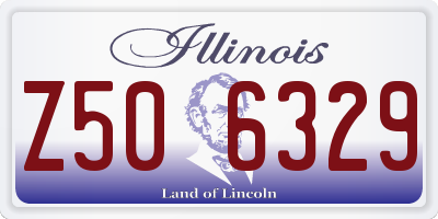 IL license plate Z506329