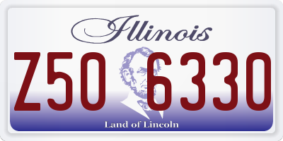 IL license plate Z506330