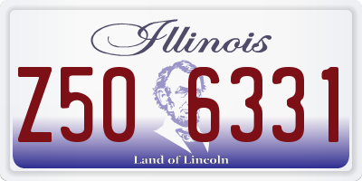 IL license plate Z506331