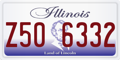 IL license plate Z506332