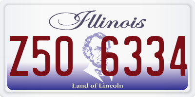 IL license plate Z506334