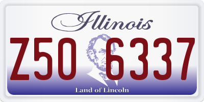 IL license plate Z506337