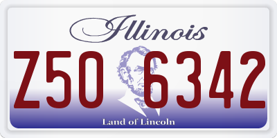 IL license plate Z506342