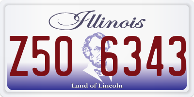 IL license plate Z506343