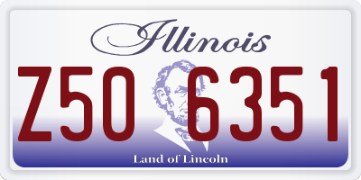 IL license plate Z506351