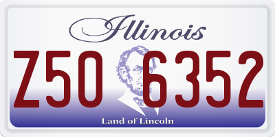 IL license plate Z506352