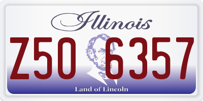 IL license plate Z506357