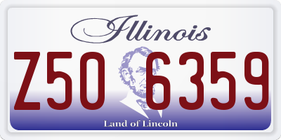 IL license plate Z506359