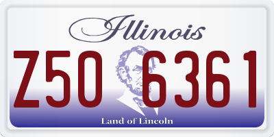 IL license plate Z506361