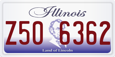 IL license plate Z506362