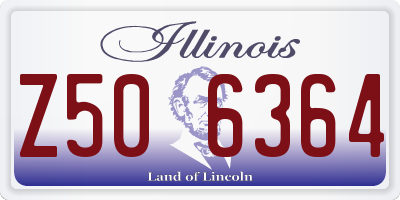 IL license plate Z506364