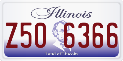 IL license plate Z506366