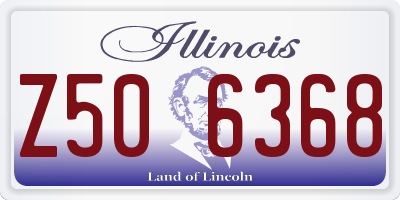 IL license plate Z506368