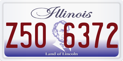 IL license plate Z506372