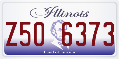 IL license plate Z506373