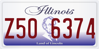 IL license plate Z506374