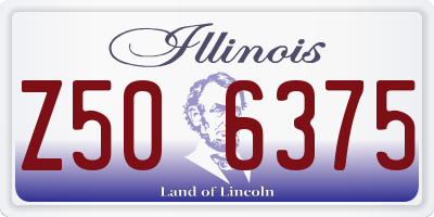IL license plate Z506375