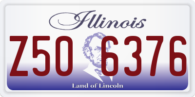 IL license plate Z506376