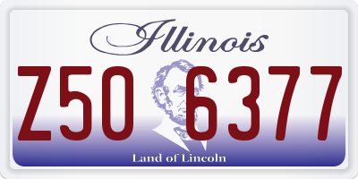 IL license plate Z506377