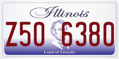IL license plate Z506380