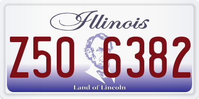 IL license plate Z506382