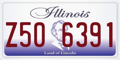 IL license plate Z506391