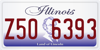 IL license plate Z506393