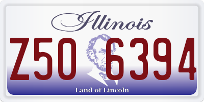 IL license plate Z506394