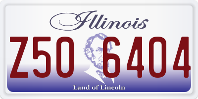 IL license plate Z506404