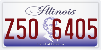 IL license plate Z506405