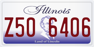 IL license plate Z506406