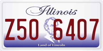 IL license plate Z506407