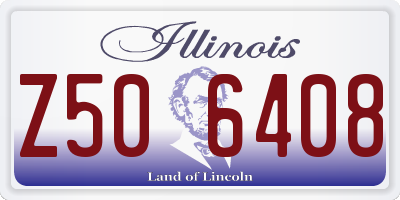 IL license plate Z506408