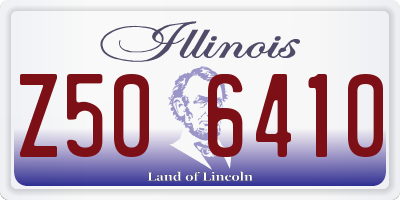 IL license plate Z506410