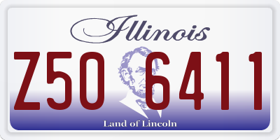 IL license plate Z506411
