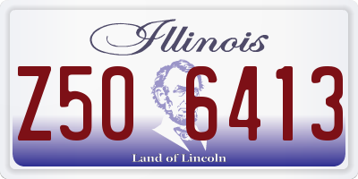 IL license plate Z506413