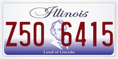IL license plate Z506415