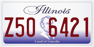 IL license plate Z506421